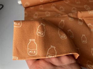 Poplin - varm melon med "milk" karton